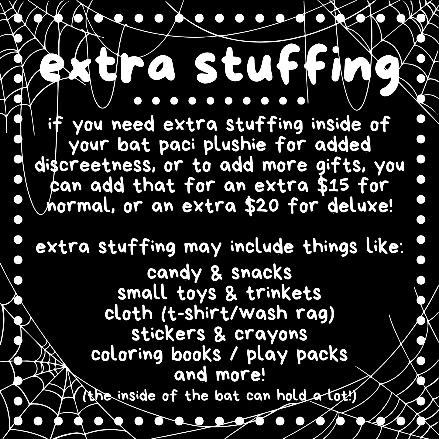 bat paci plushie & gift set