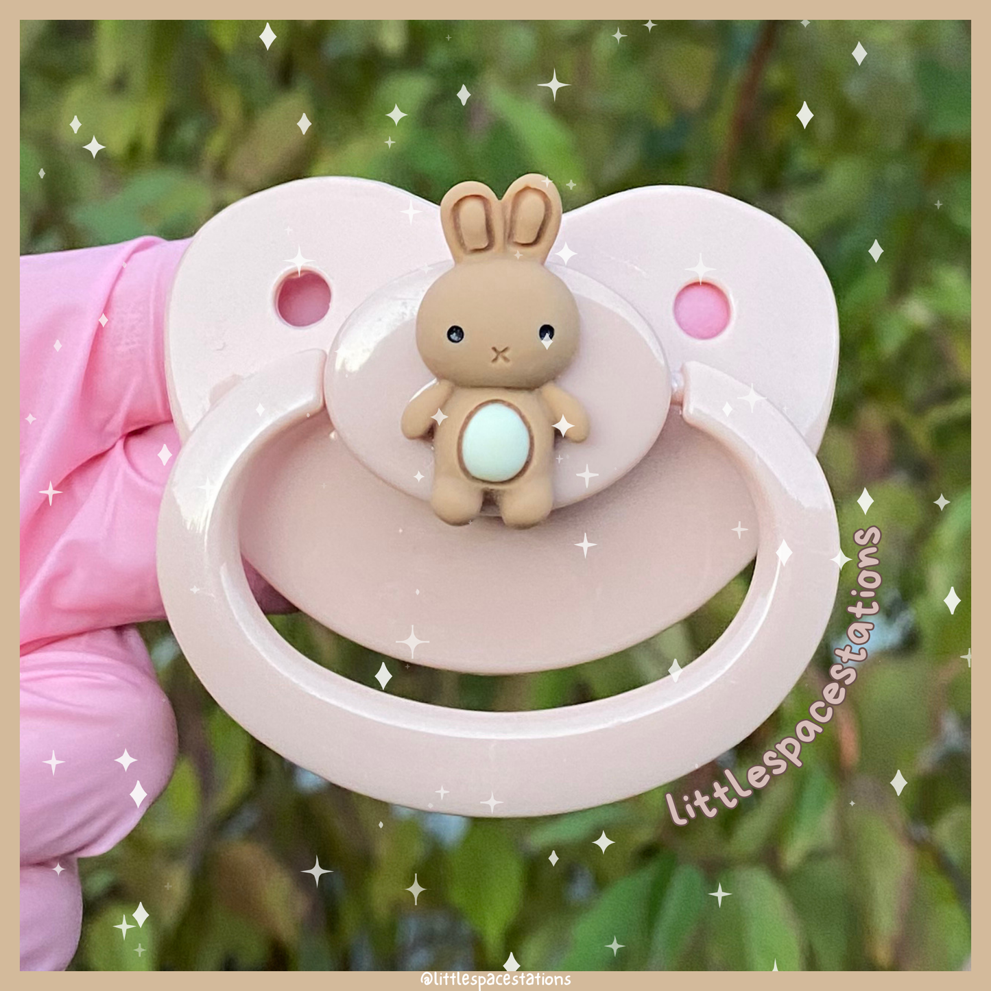 brown bunny adult pacifier