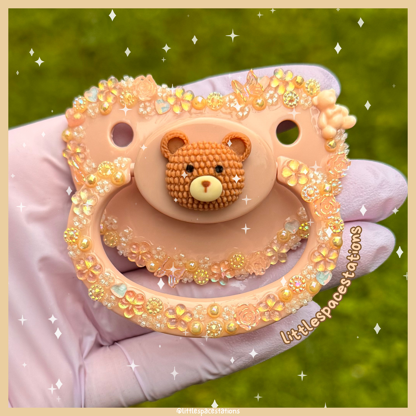 dainty bear deco adult pacifier