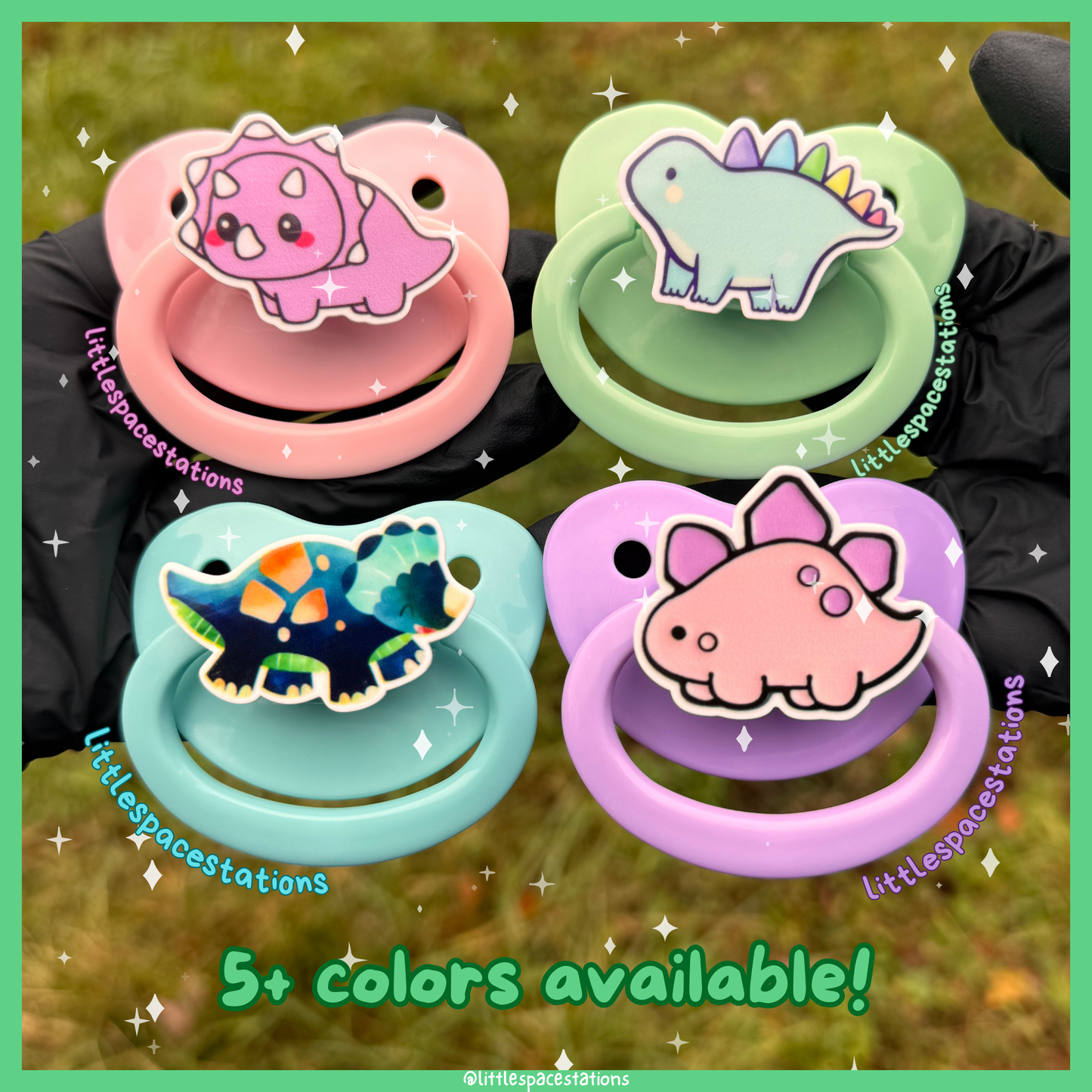 dinosaur adult pacifiers
