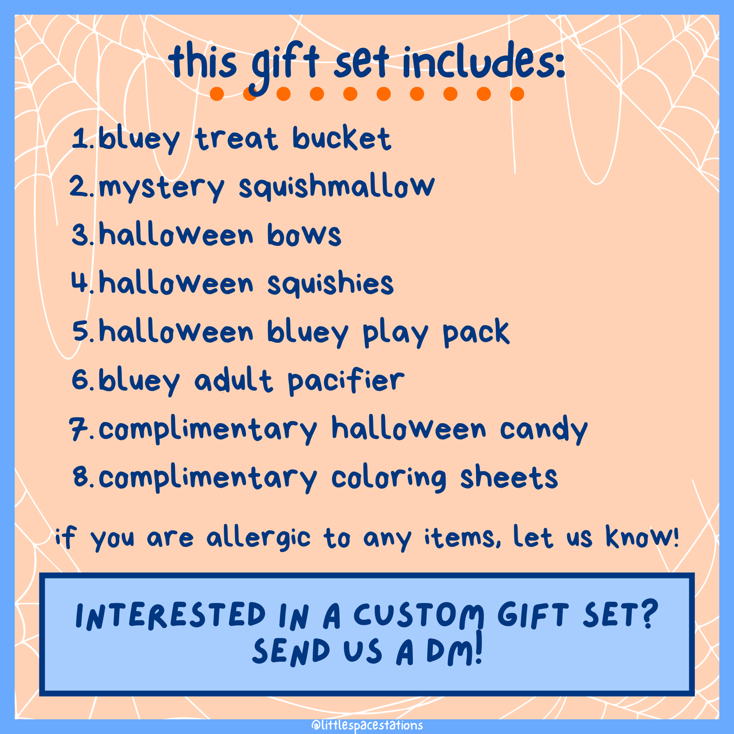 little space / age regression halloween gift set - bluey