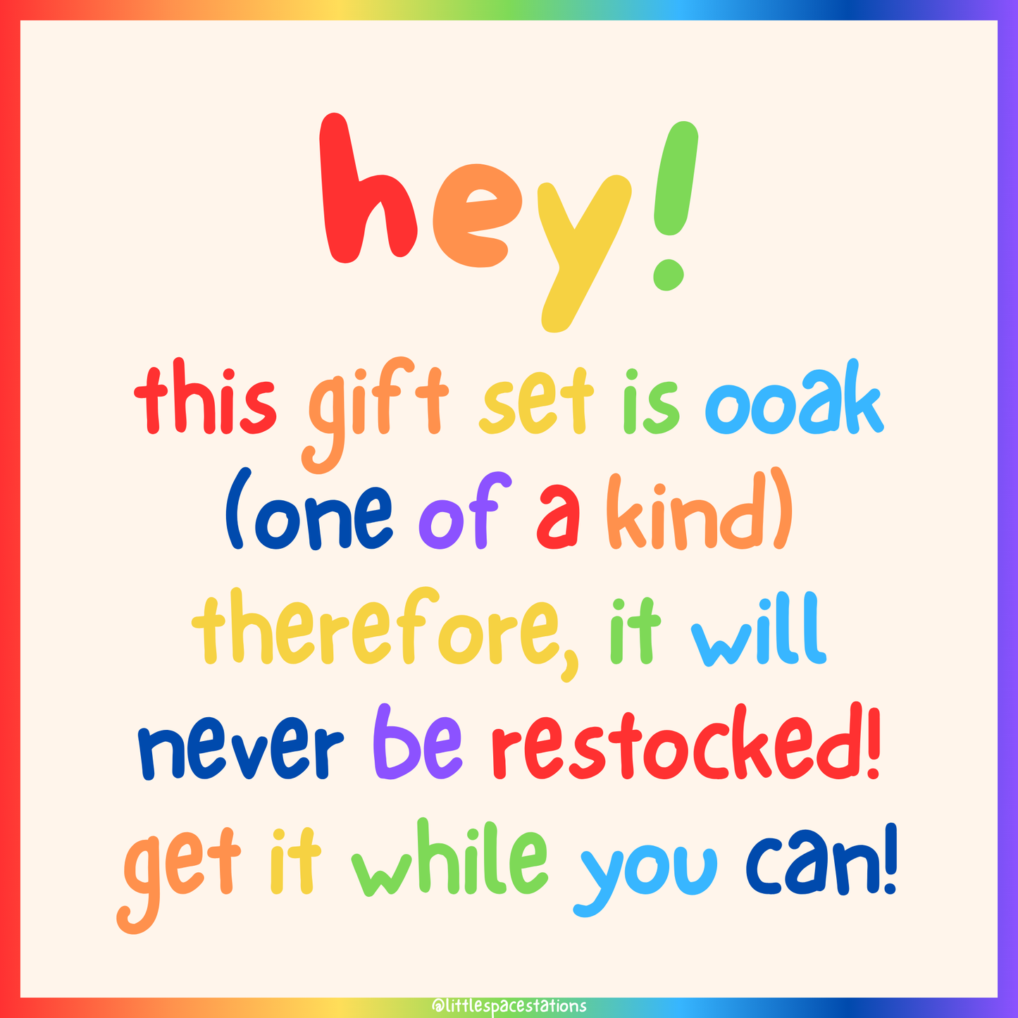 little space / age regression customizable pride gift set - elephant