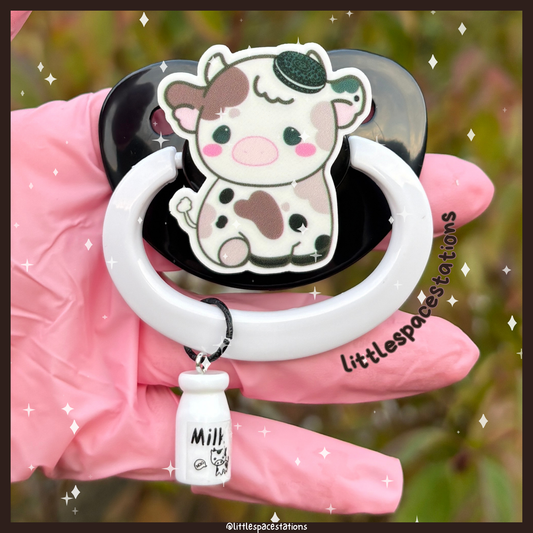 oreo cow adult pacifier