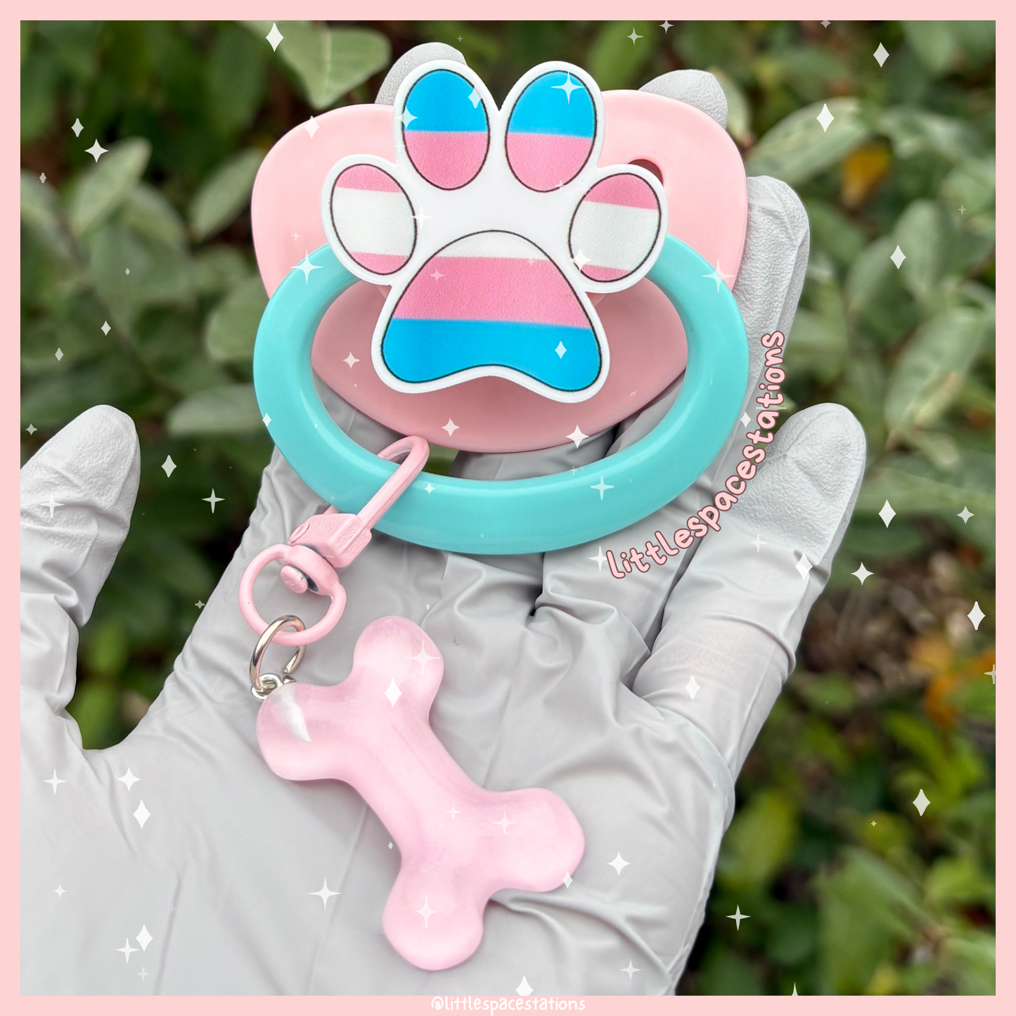 trans paw adult pacifier