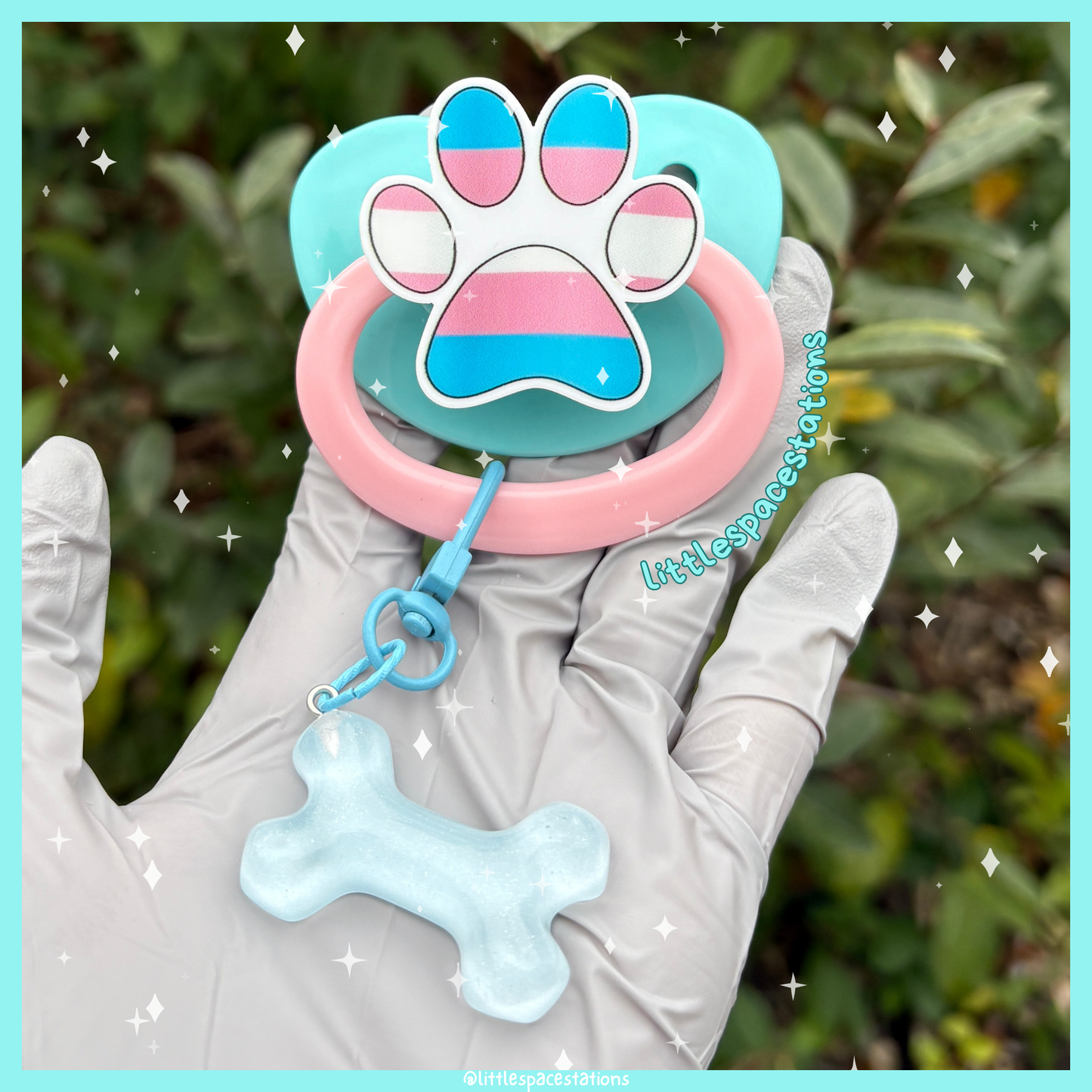 trans paw adult pacifier