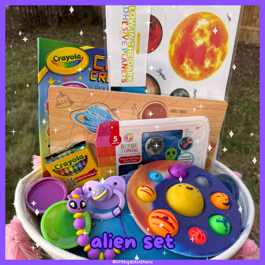 little space / age regression space themed gift set - alien