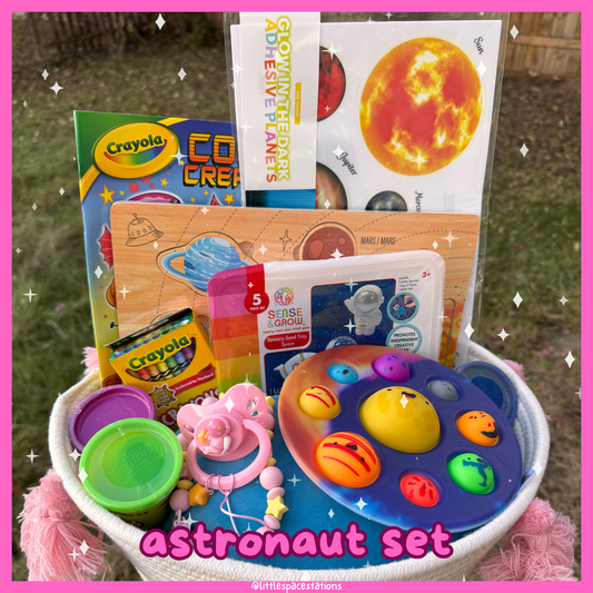 little space / age regression space themed gift set - astronaut