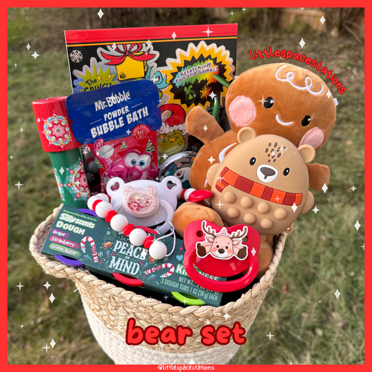 little space / age regression holiday gift set - bear