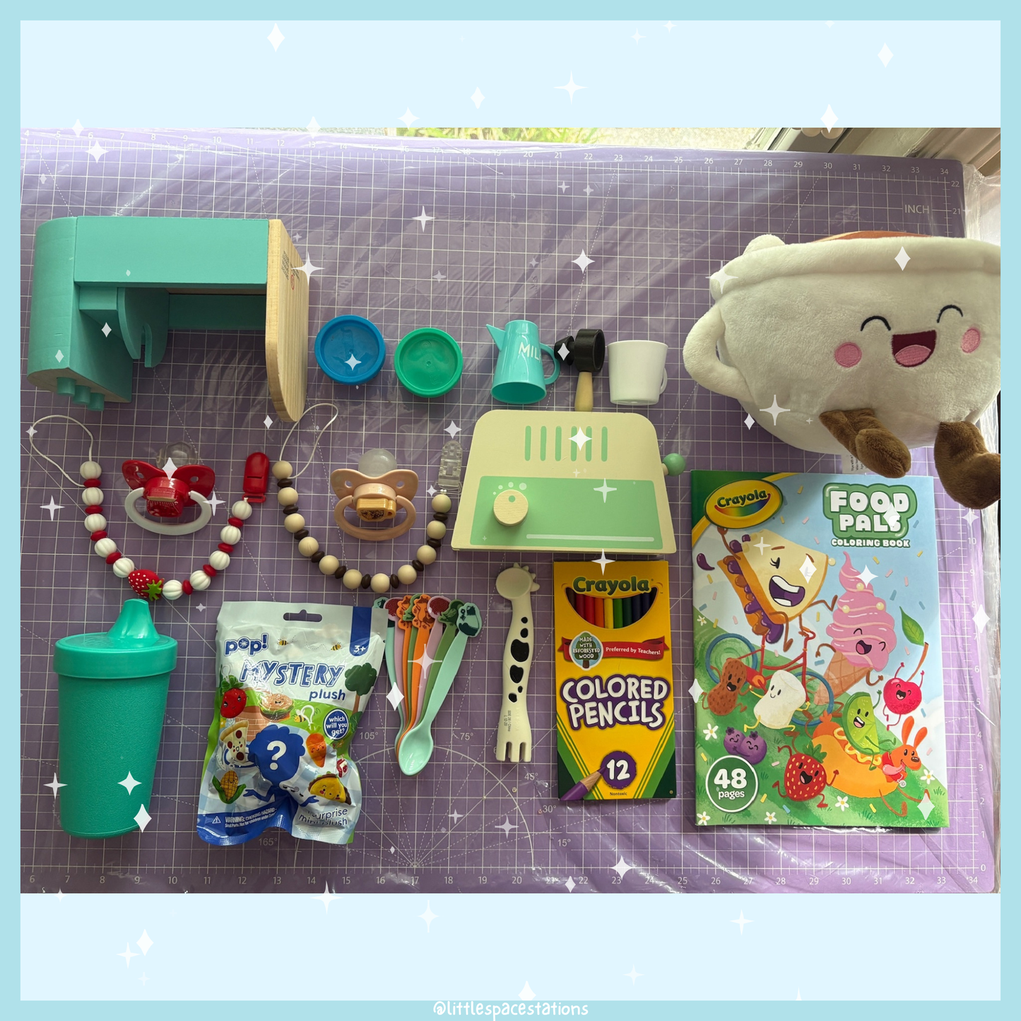little space / age regression breakfast gift set
