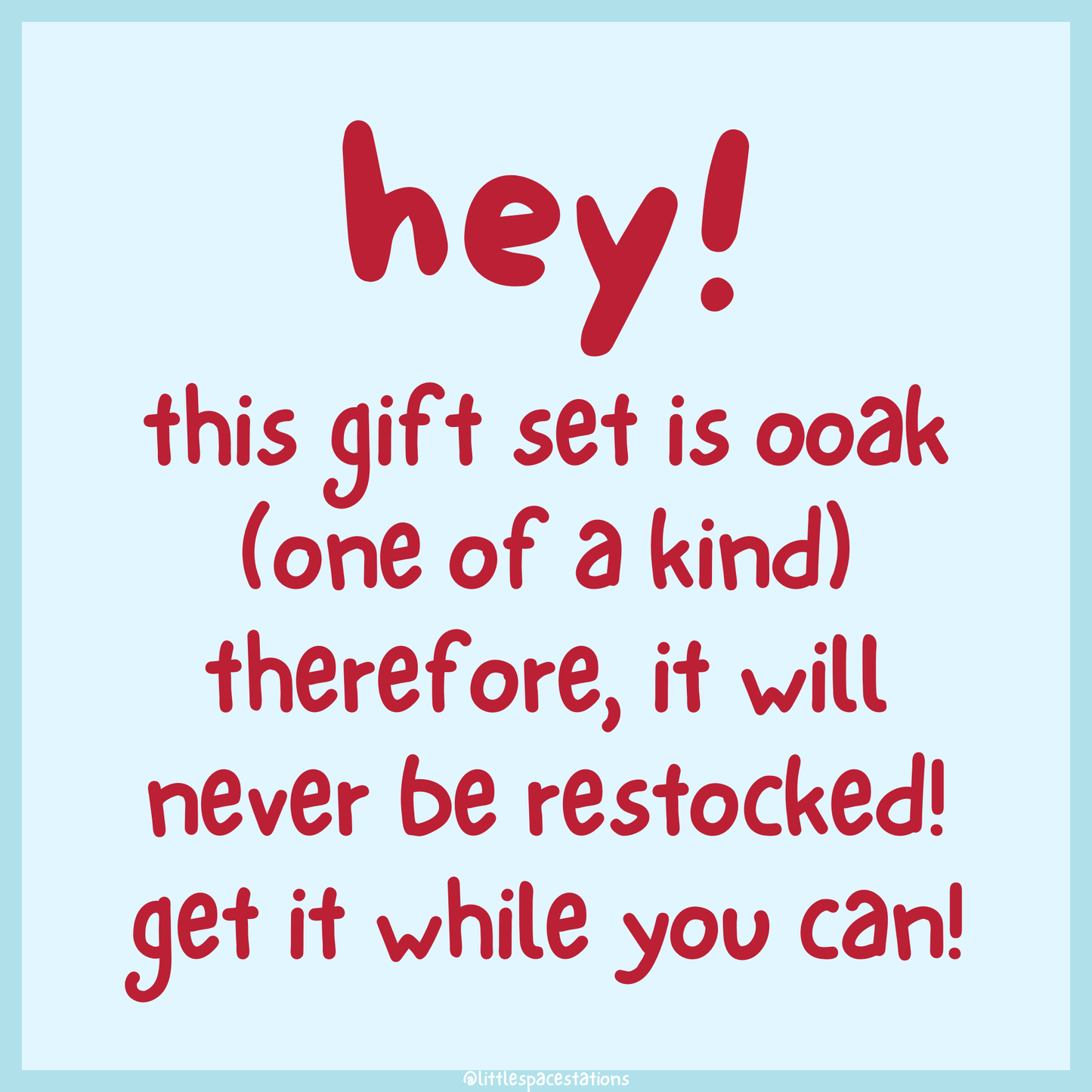 little space / age regression breakfast gift set