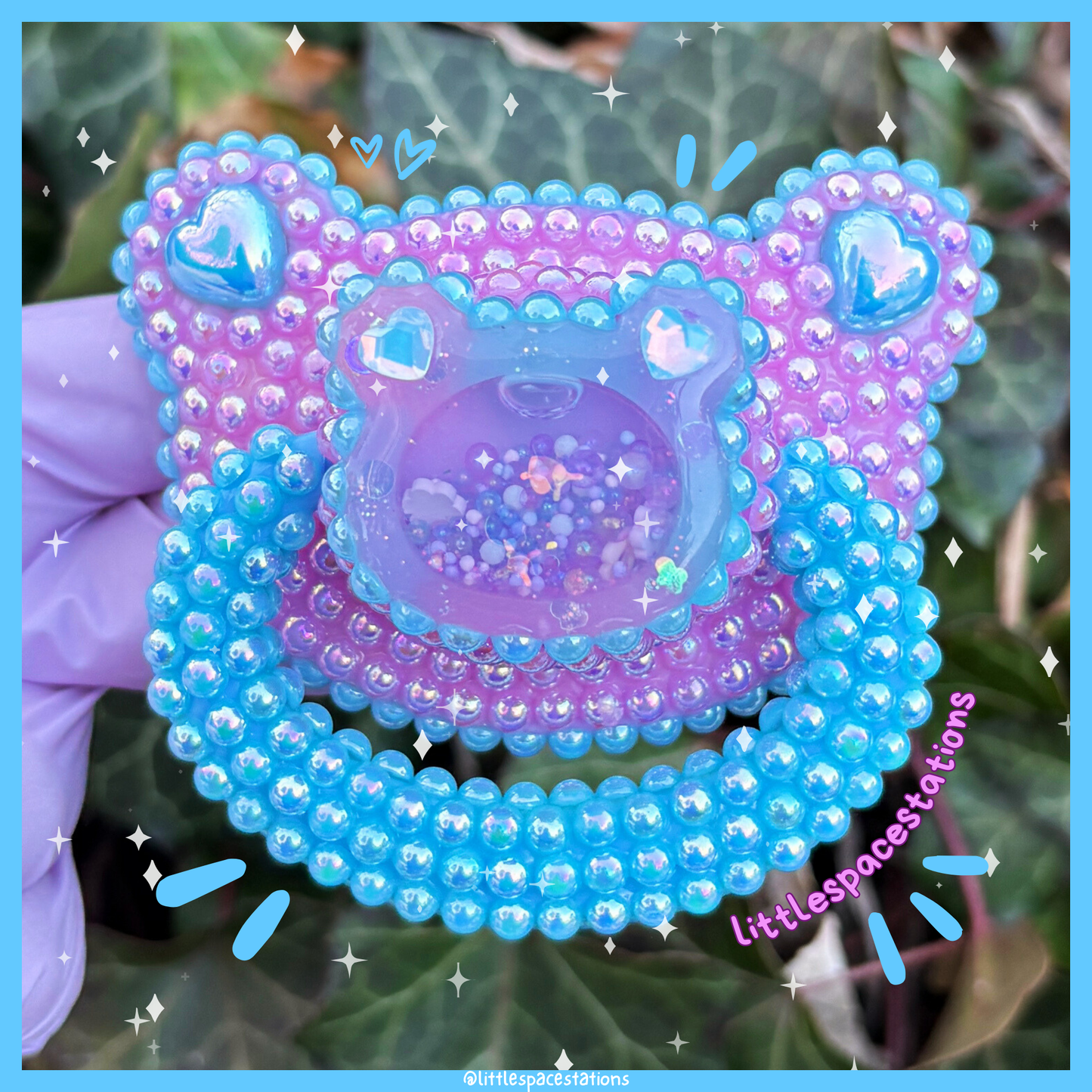 bubble bear deco adult pacifiers