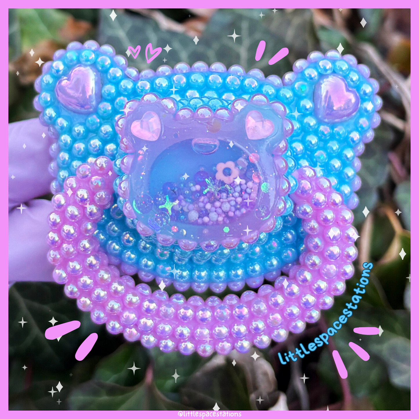 bubble bear deco adult pacifiers