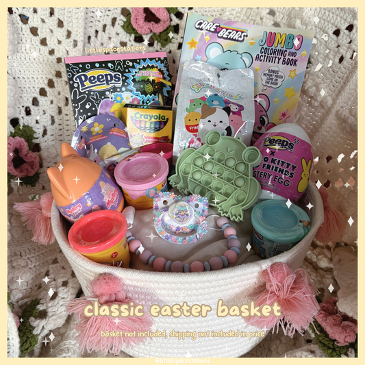little space / age regression easter basket - classic