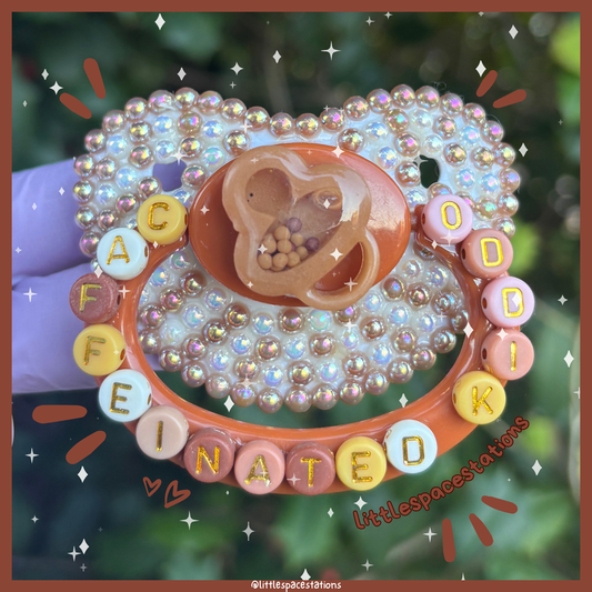 caffeinated kiddo deco adult pacifier