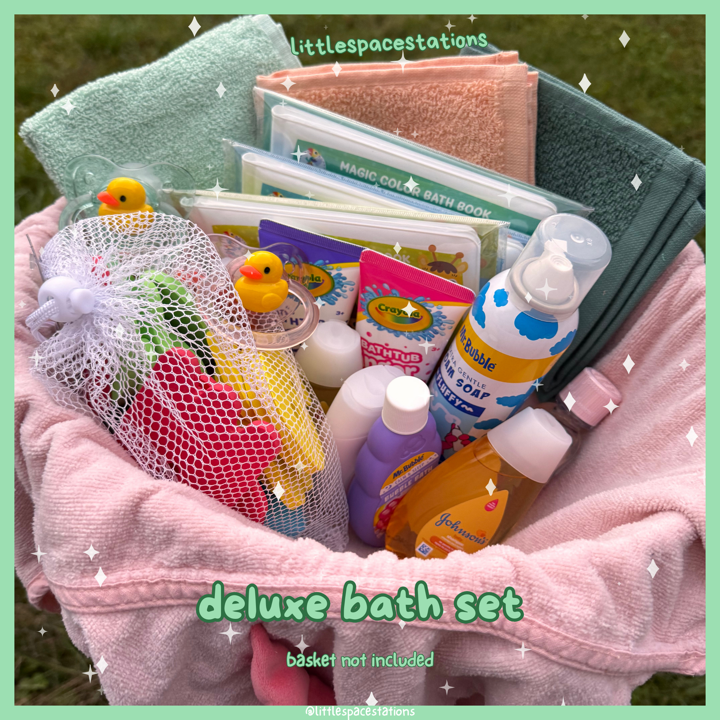 little space / age regression deluxe bath time gift set