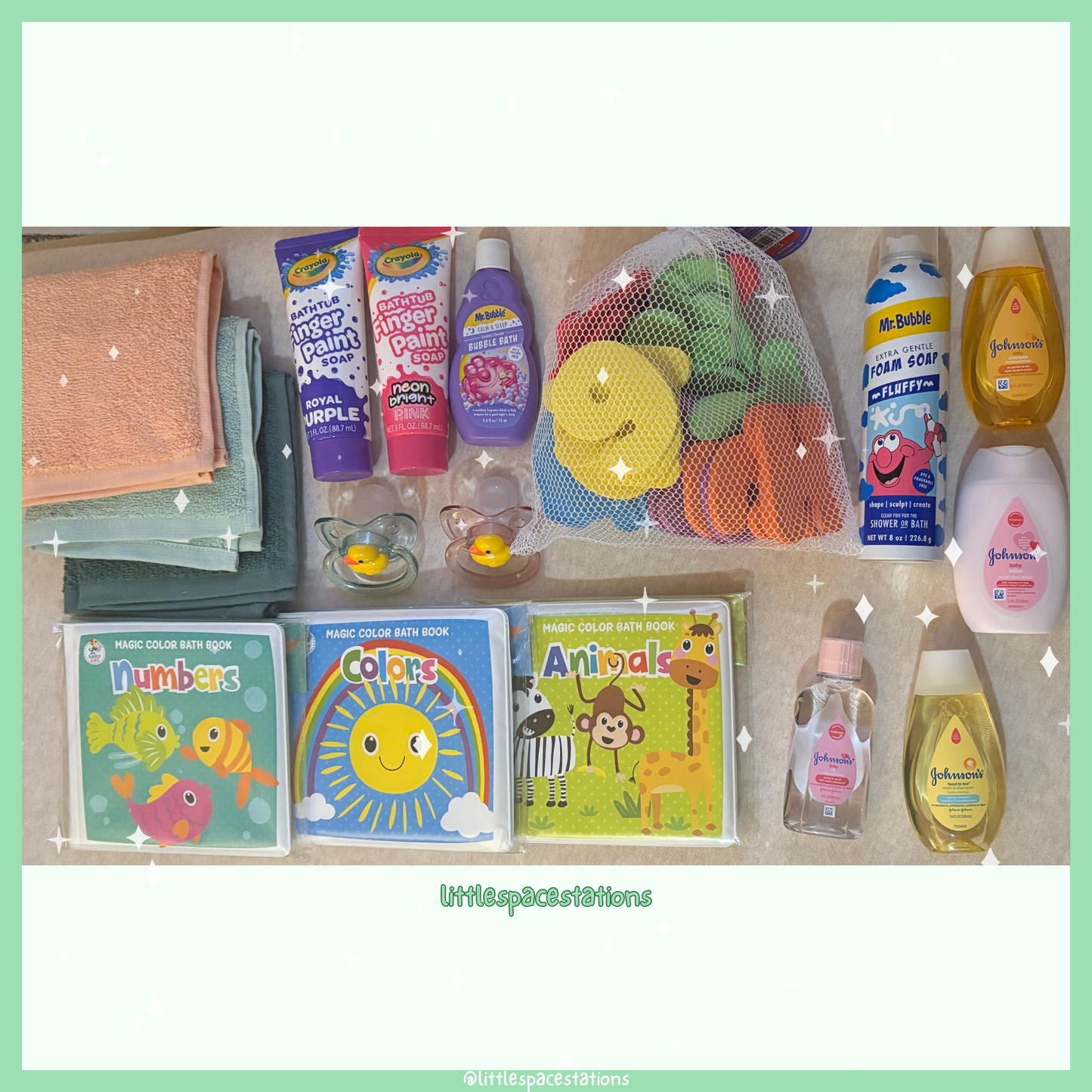 little space / age regression deluxe bath time gift set