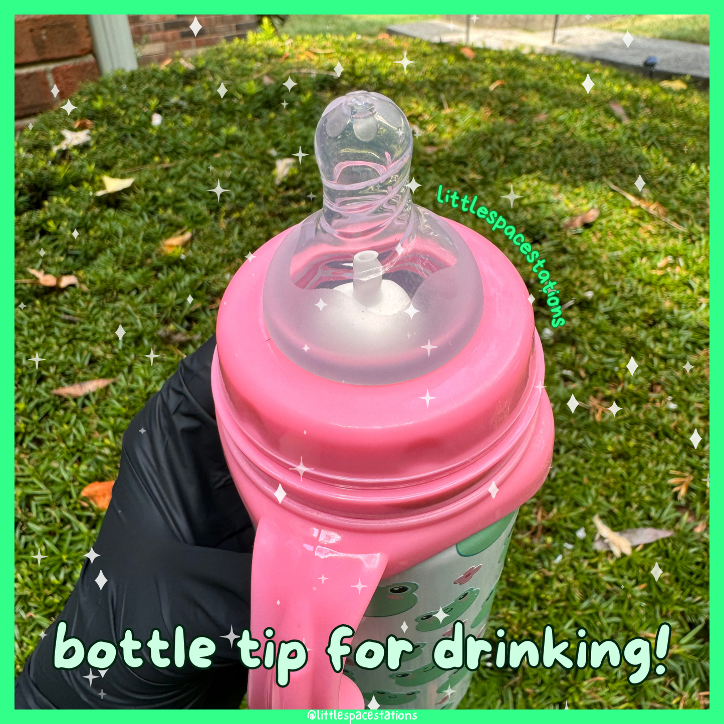 pink froggy adult bottle