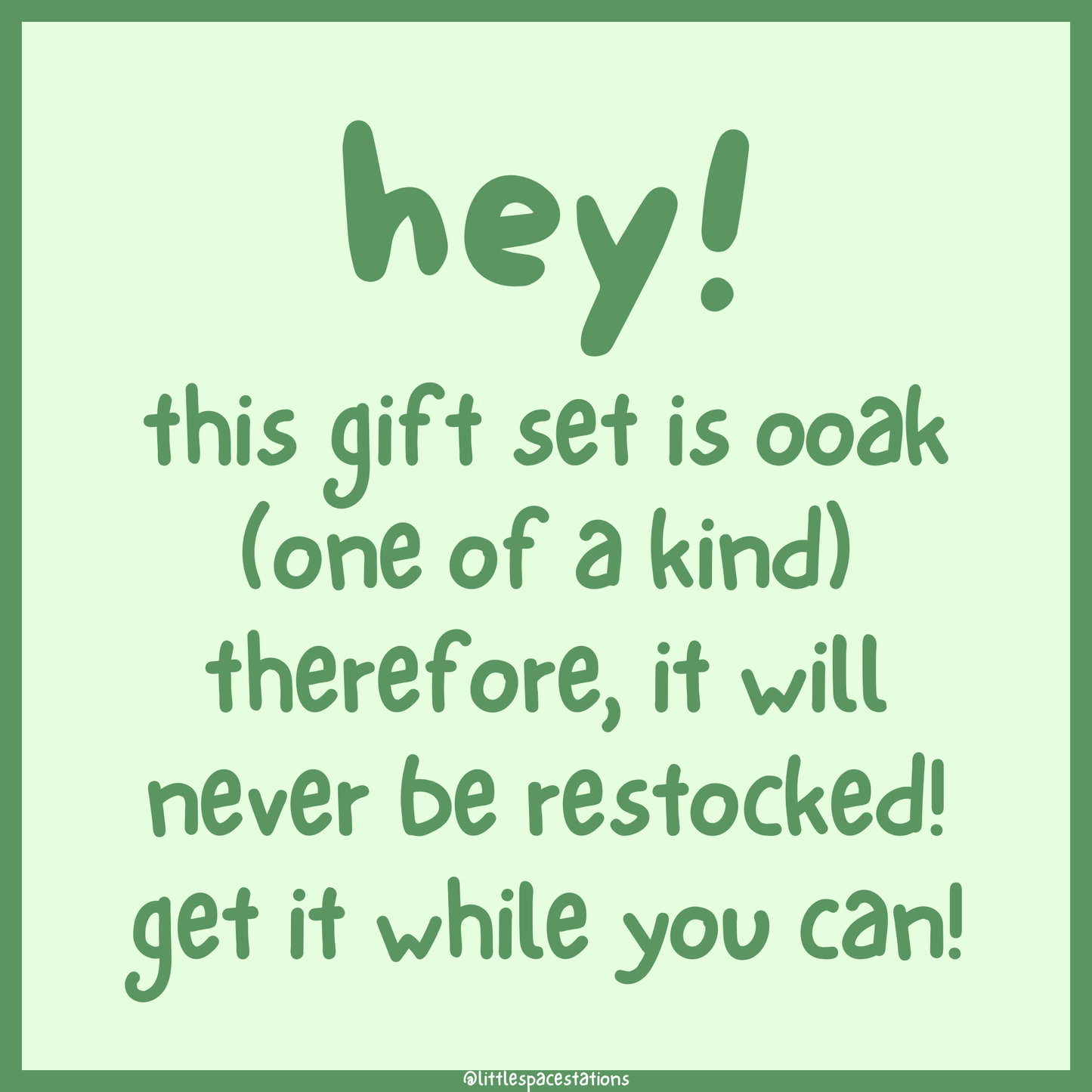 little space / age regression fruits & veggies gift set