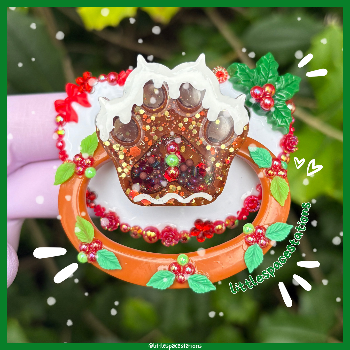 gingerbread deco adult pacifier