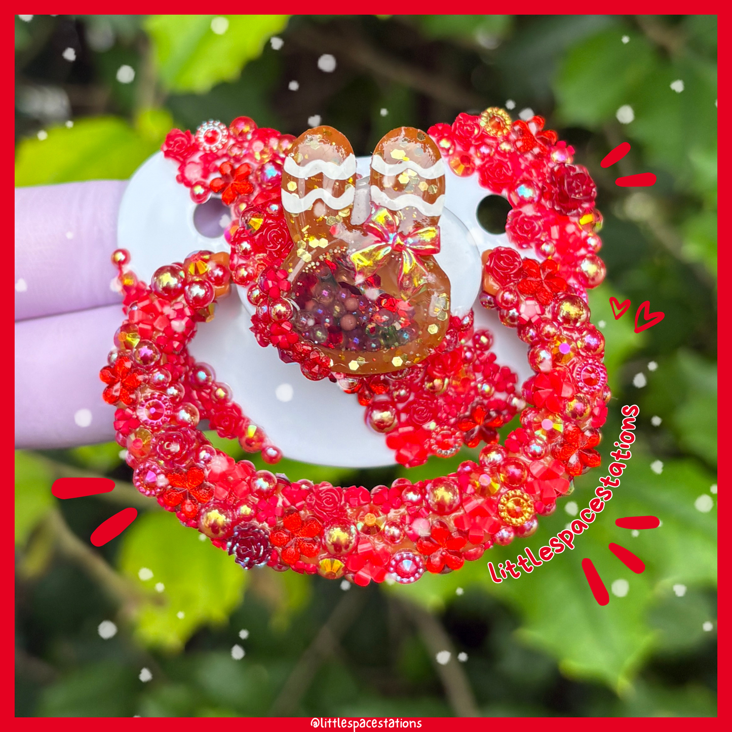 gingerbread deco adult pacifier