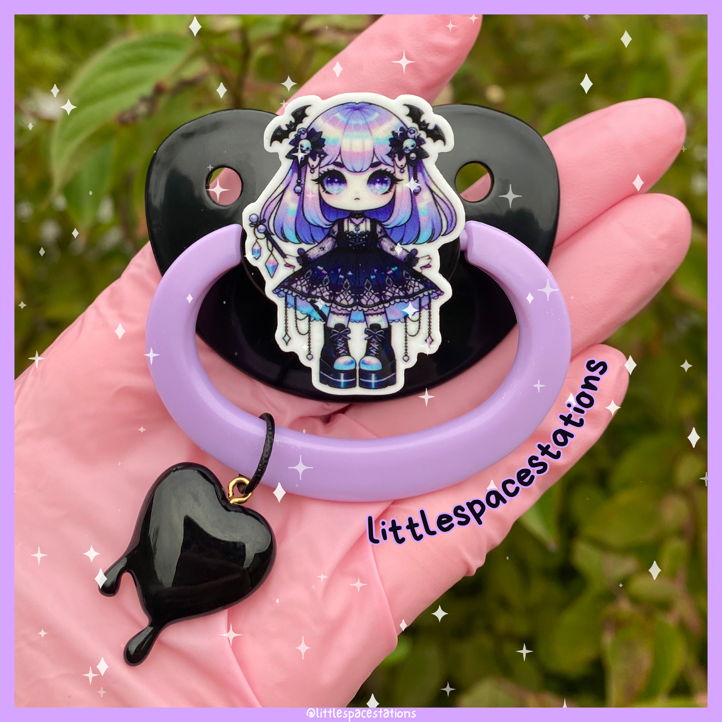 goth girl adult pacifier