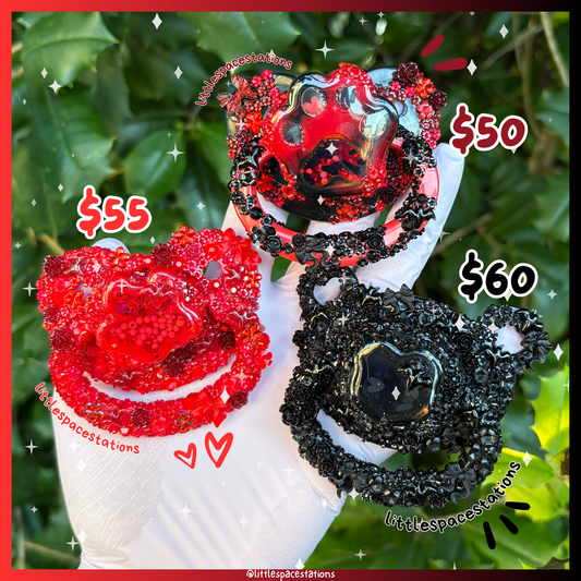 dainty goth deco adult pacifier