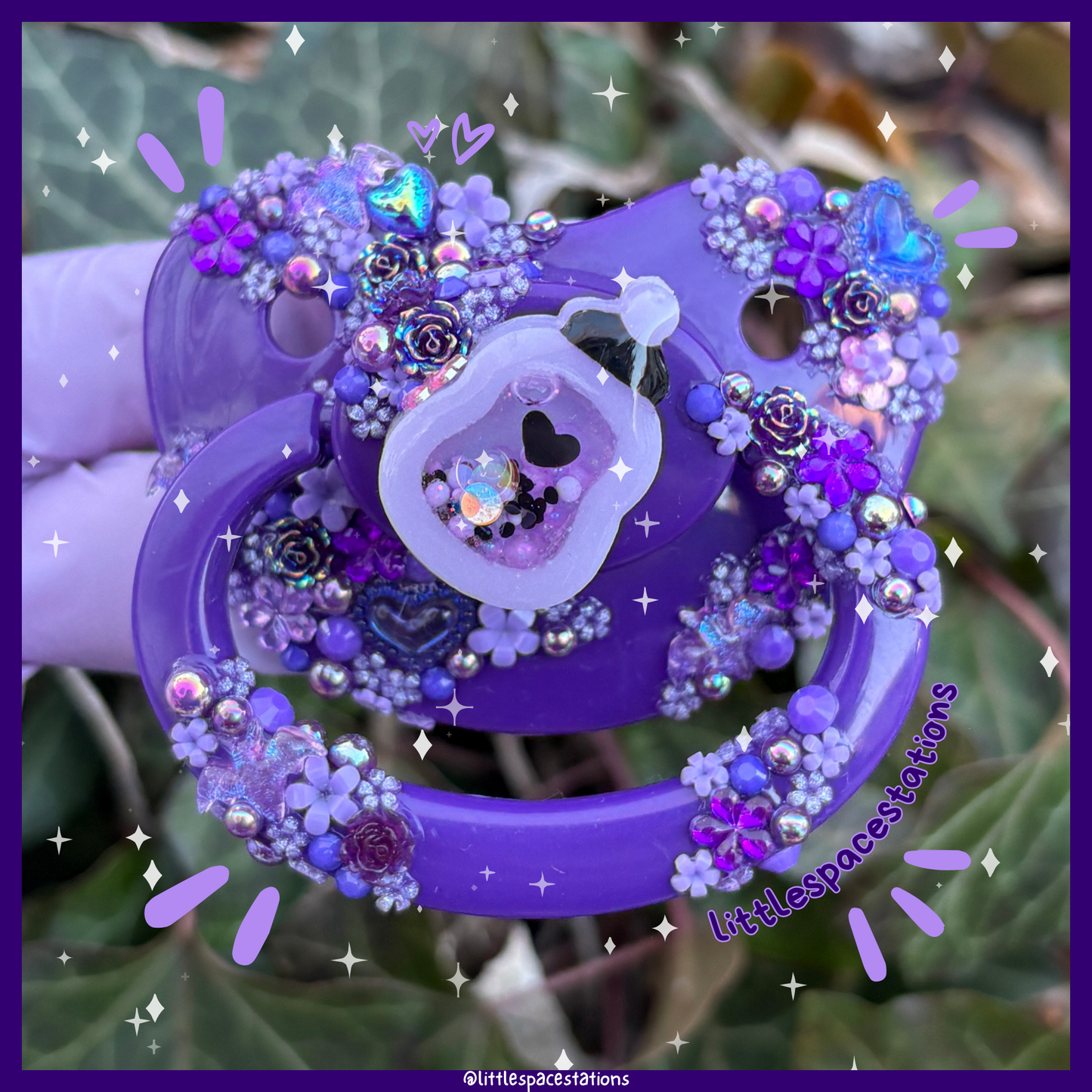 gothic baby deco adult pacifier