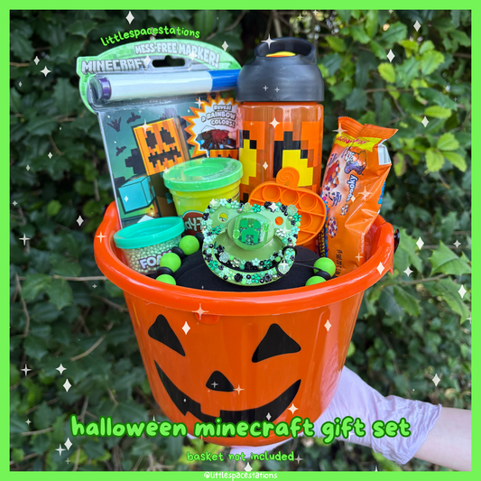 little space / age regression halloween minecraft gift set