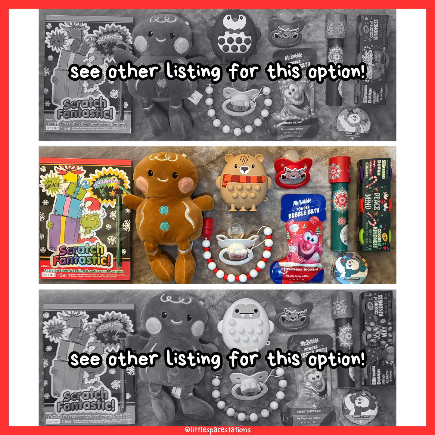 little space / age regression holiday gift set - bear