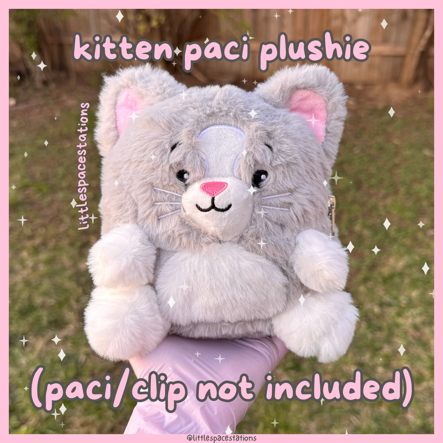 kitten paci plushie & gift set