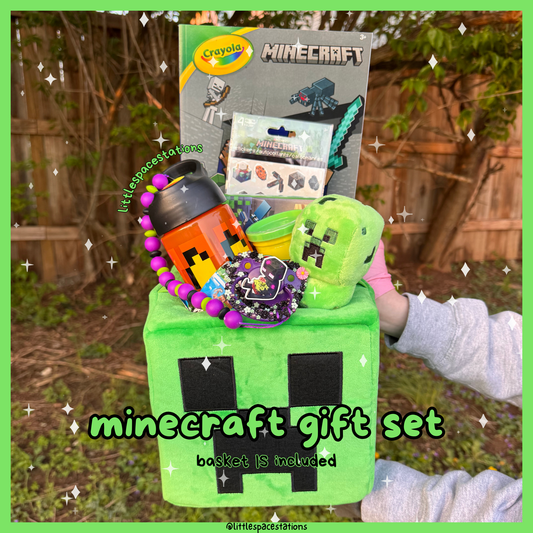 little space / age regression minecraft gift set