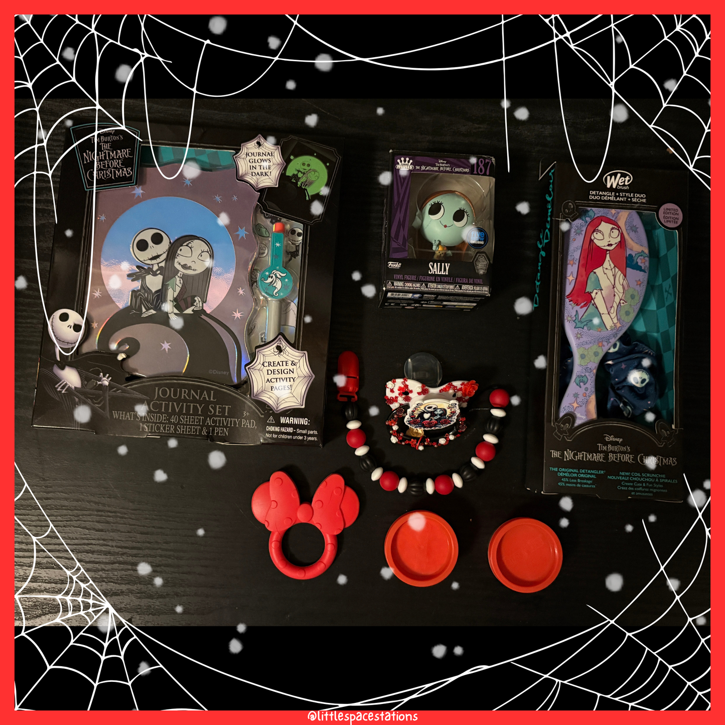 little space / age regression christmas gift set - nightmare before christmas