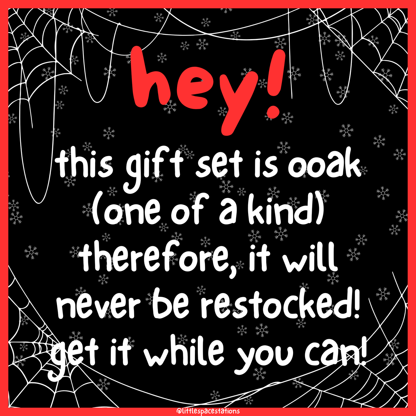little space / age regression christmas gift set - nightmare before christmas