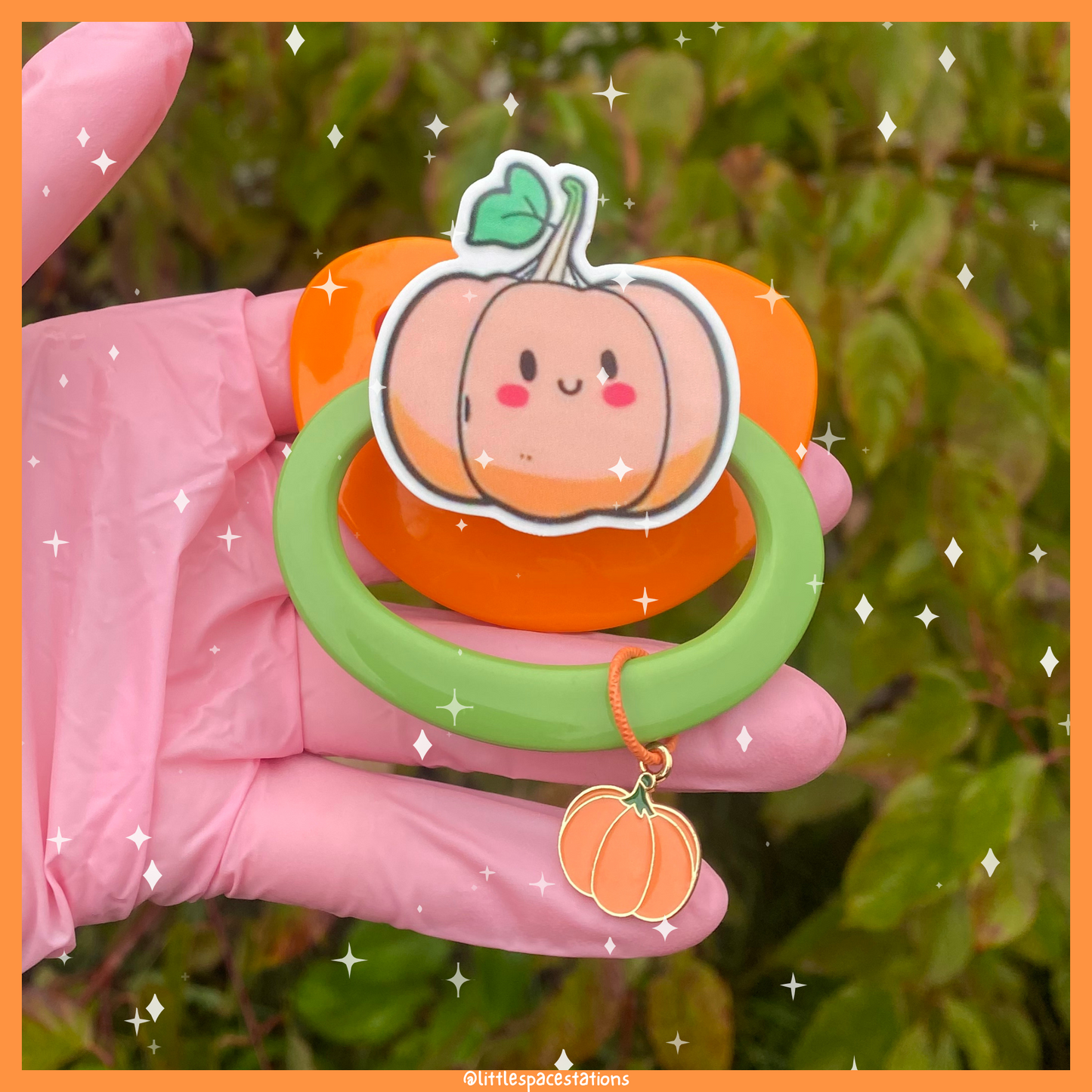 pumpkin adult pacifier