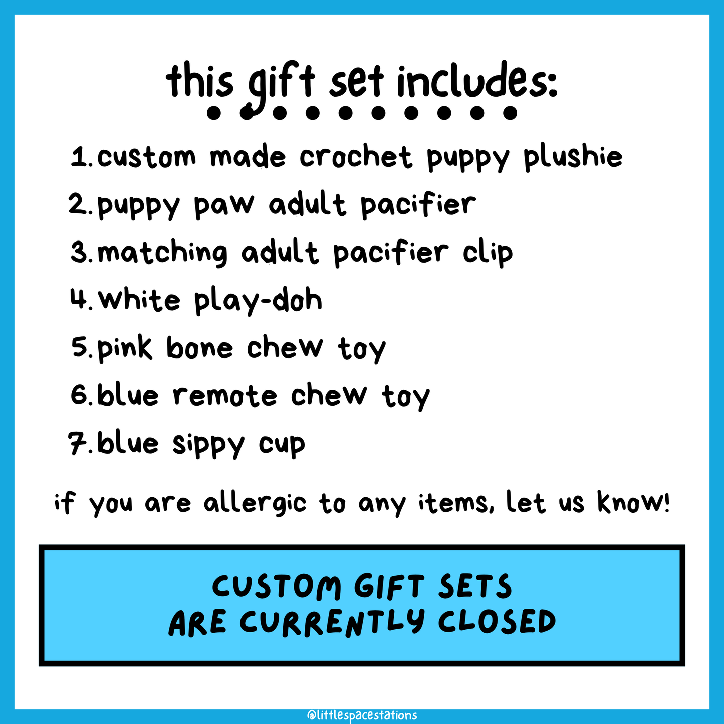 little space / age regression puppy petre gift set