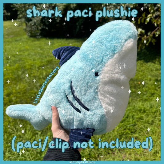 shark paci plushie & gift set