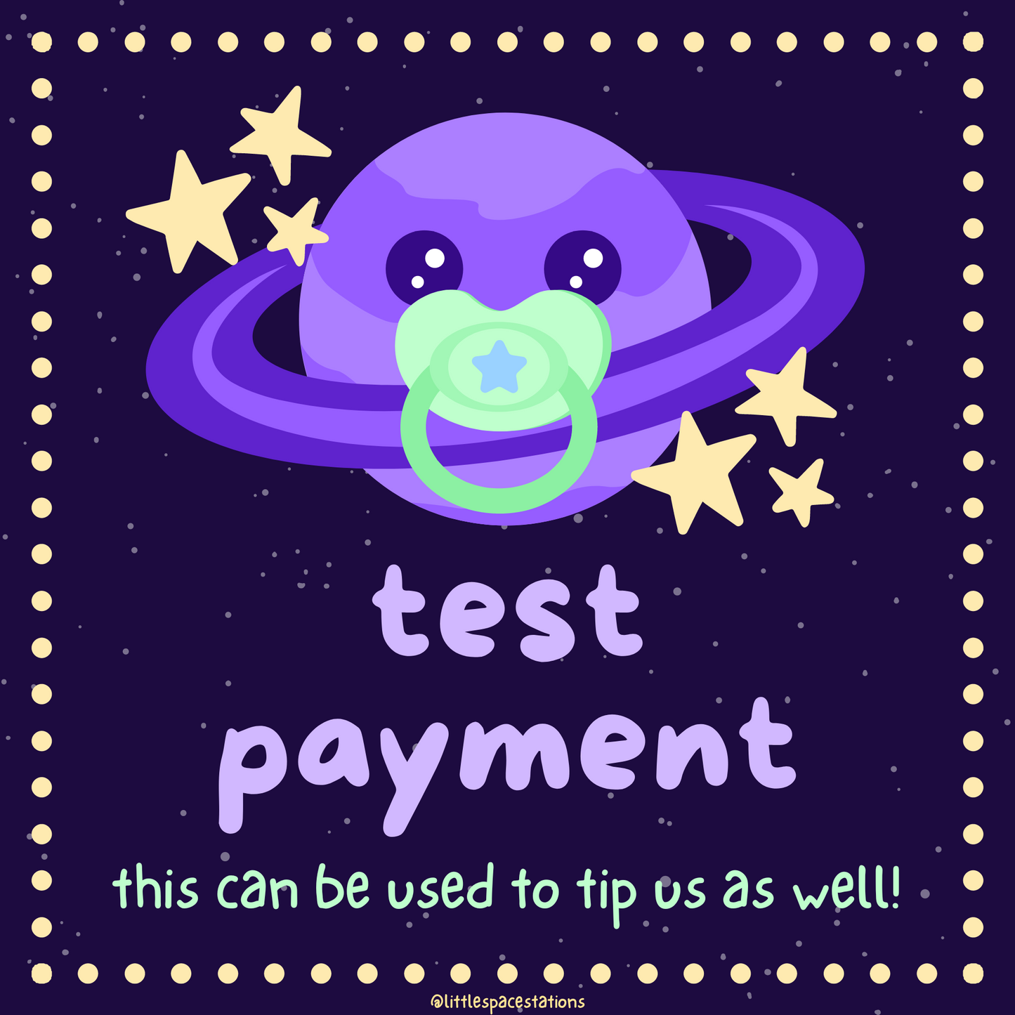 test payment / tip the aliens