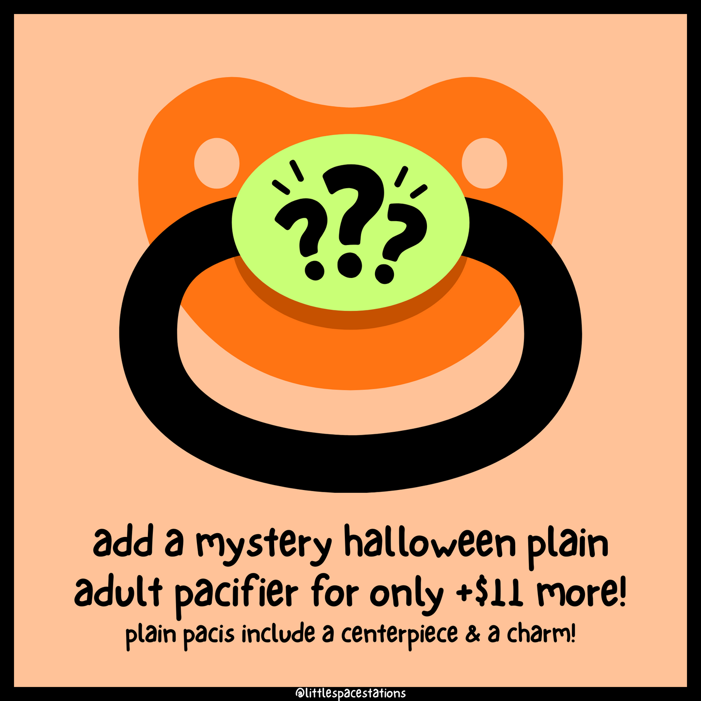 halloween treat bag / mystery halloween adult pacifier add on