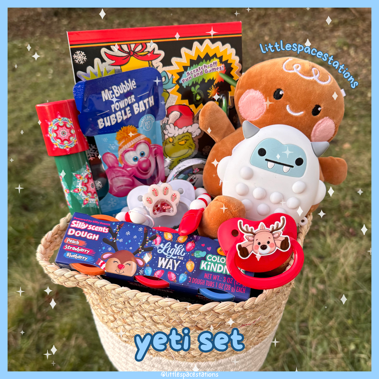 little space / age regression holiday gift set - yeti